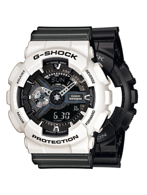 Casio Casio Zegarek SET GA-110-1BER + BEZEL 10395292 + PASEK 10467764 Szary