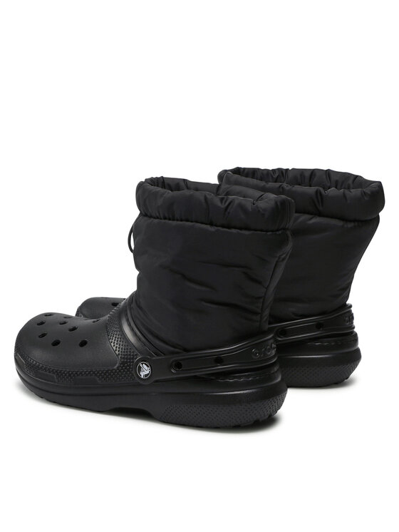 Crocs Crocs Csizma Classic Lined Neo Puff Boot 206630 Fekete