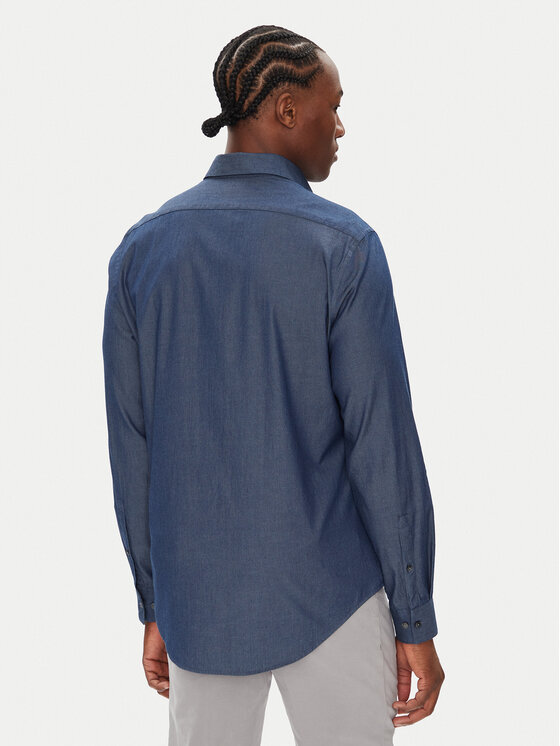 Calvin Klein Calvin Klein Marškiniai LV019EU024 Tamsiai mėlyna Slim Fit