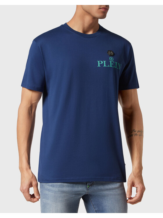 PHILIPP PLEIN PHILIPP PLEIN T-Shirt 797 Světle modrá Regular Fit