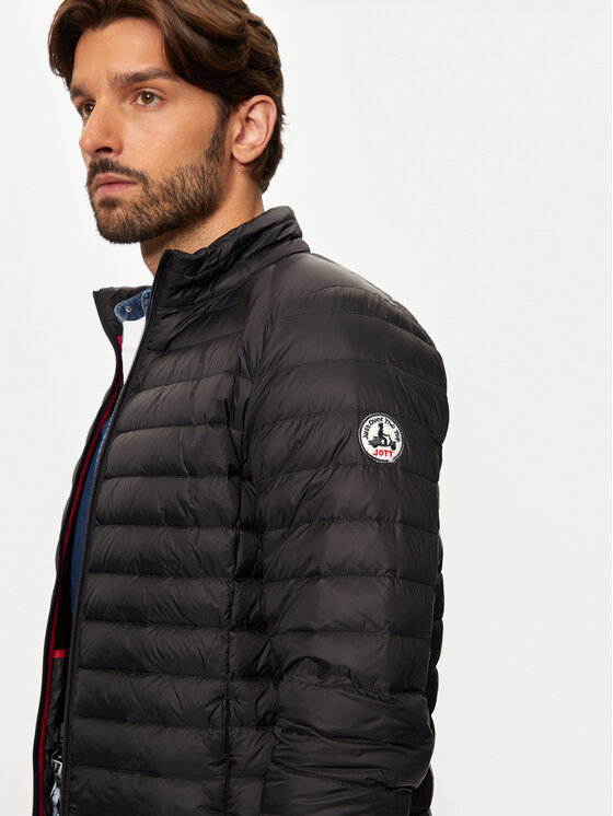 Jott Jott Vatovaná bunda Mat P000MDOW02 Černá Slim Fit
