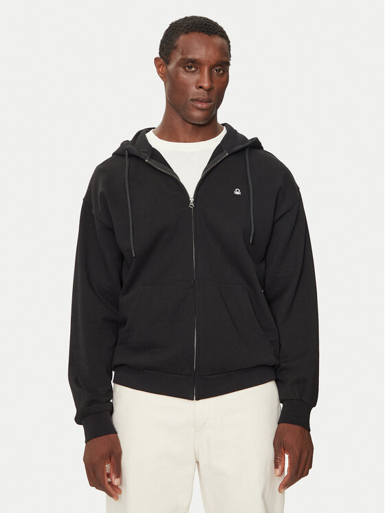 United Colors Of Benetton Sweatshirt 342ZU500P Noir Regular Fit
