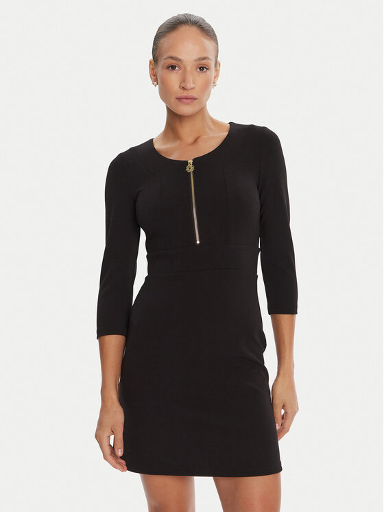 Rinascimento Rinascimento Φόρεμα κοκτέιλ CFC0125584003 Μαύρο Slim Fit