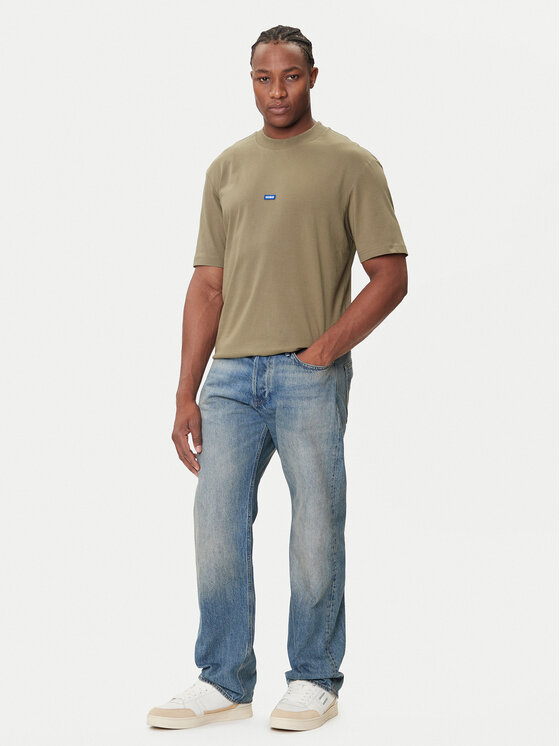 HUGO HUGO Majica Manche Courte Homme 50509991 Khaki Regular Fit