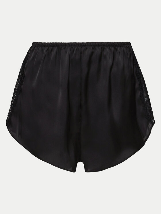 Hunkemöller Hunkemöller Pyžamové šortky Satin 205068 Černá Regular Fit