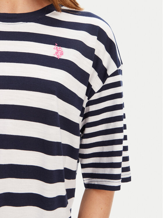 U.S. Polo Assn. U.S. Polo Assn. Marškinėliai WUP0682 Tamsiai mėlyna Loose Fit