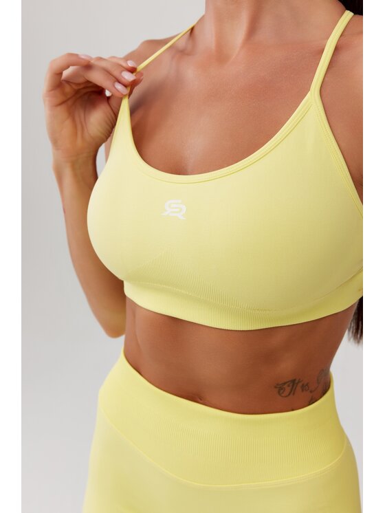 ROUGH RADICAL ROUGH RADICAL Biustonosz sportowy SEAMLES GLOW BRA Żółty