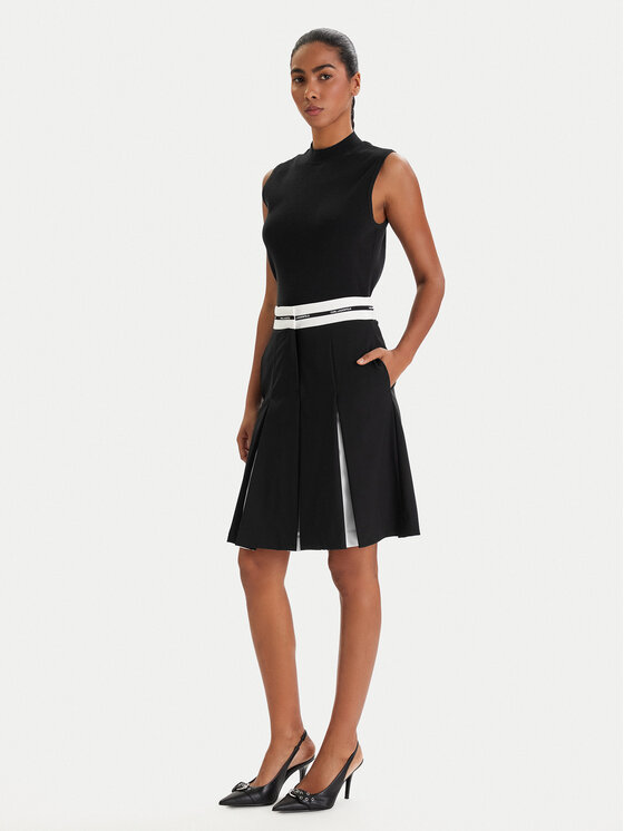 KARL LAGERFELD KARL LAGERFELD Fustă mini B1W12005 Negru Regular Fit