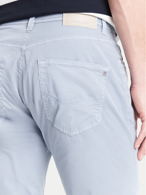 Pierre Cardin Pierre Cardin Kalhoty z materiálu C3 34540.4023 Světle modrá Tapered Fit
