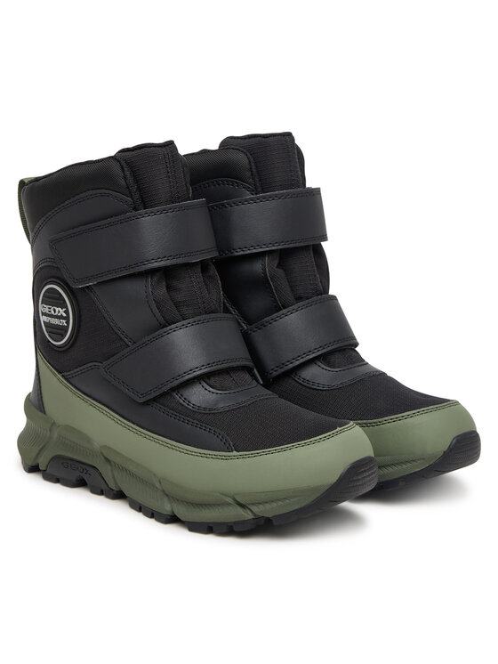 Geox Geox Auliniai batai J Flexyper Plus Boy B Abx J66LCG 0FU54 C0033 S Tamsiai žalia