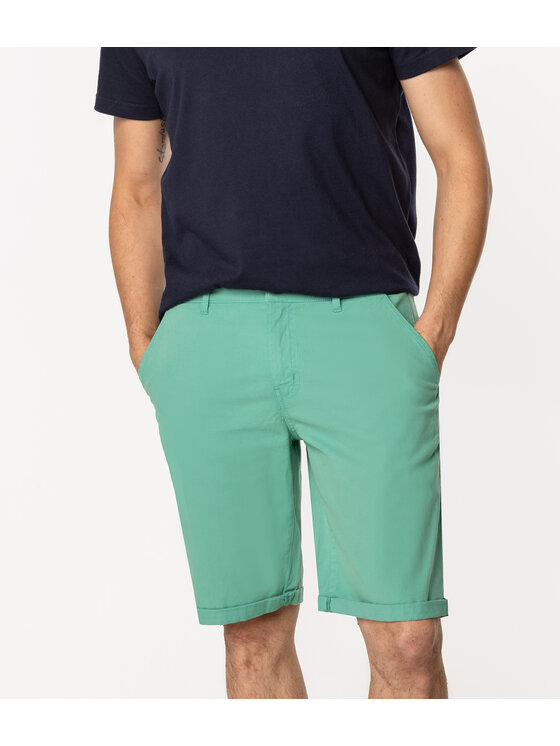 Lee Cooper Lee Cooper Bermudy MATT 9802 Zielony Regular Fit