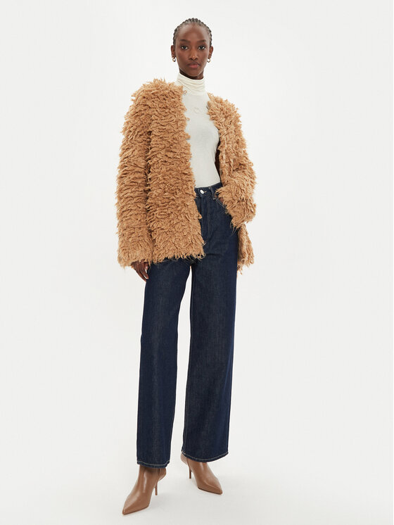 PINKO Pinko Kardigan Filante Cappoto 103928 A22B Smeđa Regular Fit
