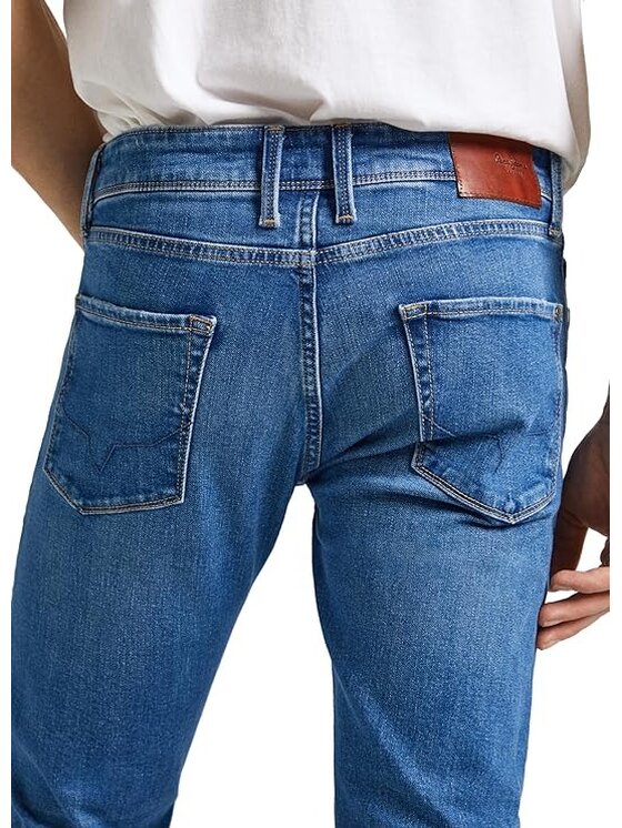 Pepe Jeans Pepe Jeans Spodnie materiałowe PM207387RI20 000 Niebieski Skinny Fit