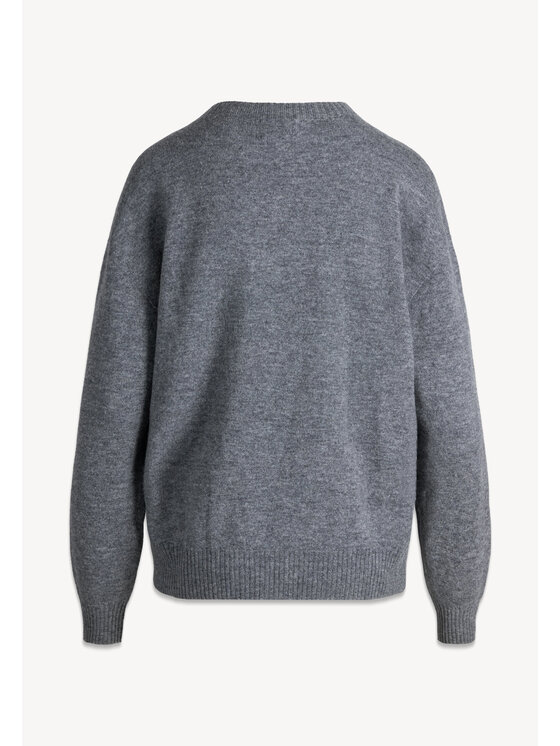 BIZUU BIZUU Kardigan WOOLY WOOL SWEATER Szary Standard Fit