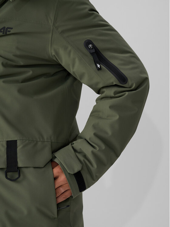 4F 4F Kurtka przejściowa URBAN COMMUTER Zielony Regular Fit