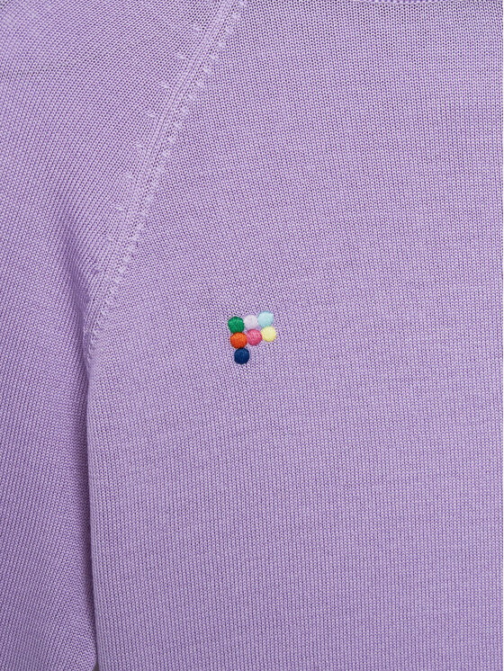 Pangaia Pangaia Μπλούζα Merino Μωβ Relaxed Fit