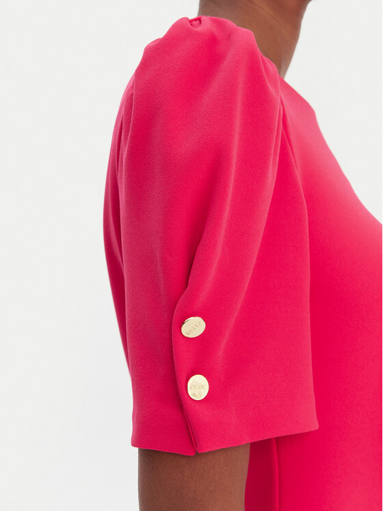 DKNY DKNY Cocktail obleka DD6A1666 Rdeča Slim Fit