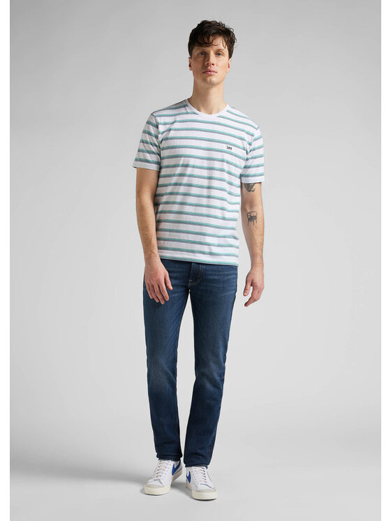 Lee Lee Jeansy LUKE Niebieski Slim Fit