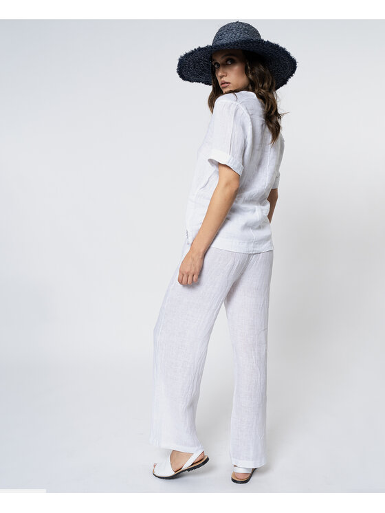 ACANFORA ACANFORA Pantaloni invernali 1746-BIANCO Bianco Regular Fit