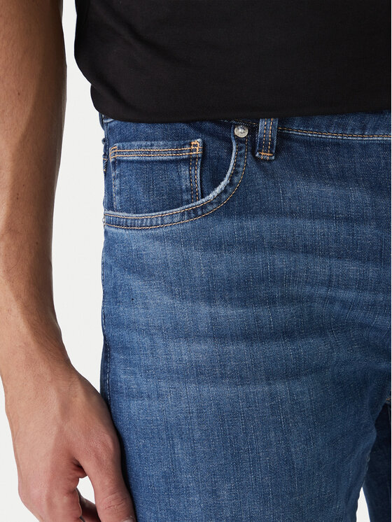 Guess Guess Jeansy M6GAN2 D0755 Niebieski Slim Fit