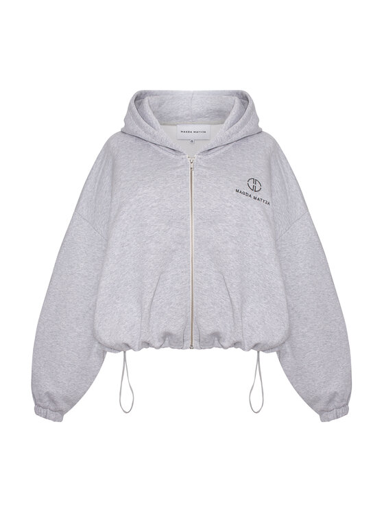 Magda Matyja Magda Matyja Bluza ICON ZIP Szary Loose Fit