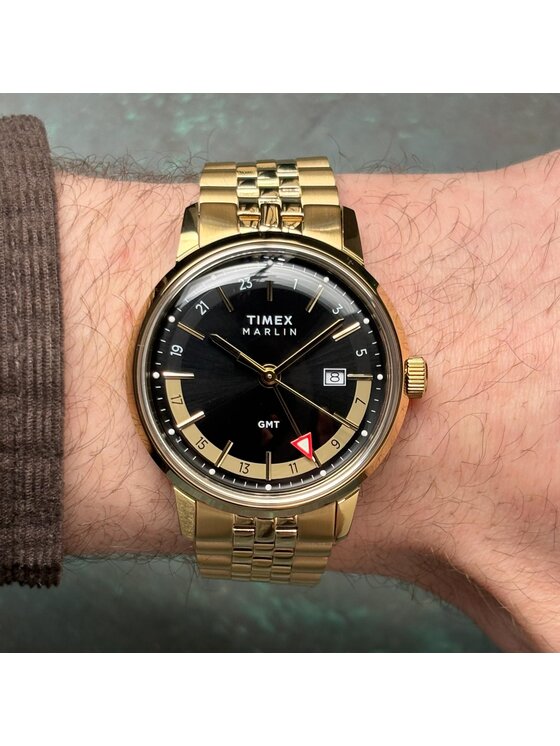 Timex Timex Zegarek TW2Y47700 Złoty