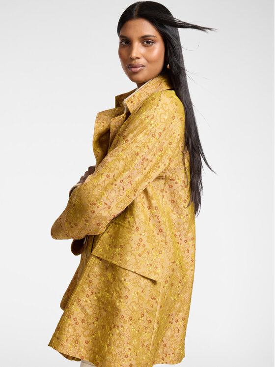 Elena Mirò Elena Mirò Cappotto invernale F239P100195N001 Giallo A-Line Fit