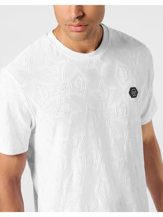PHILIPP PLEIN PHILIPP PLEIN T-Shirt 26187 Biały Regular Fit