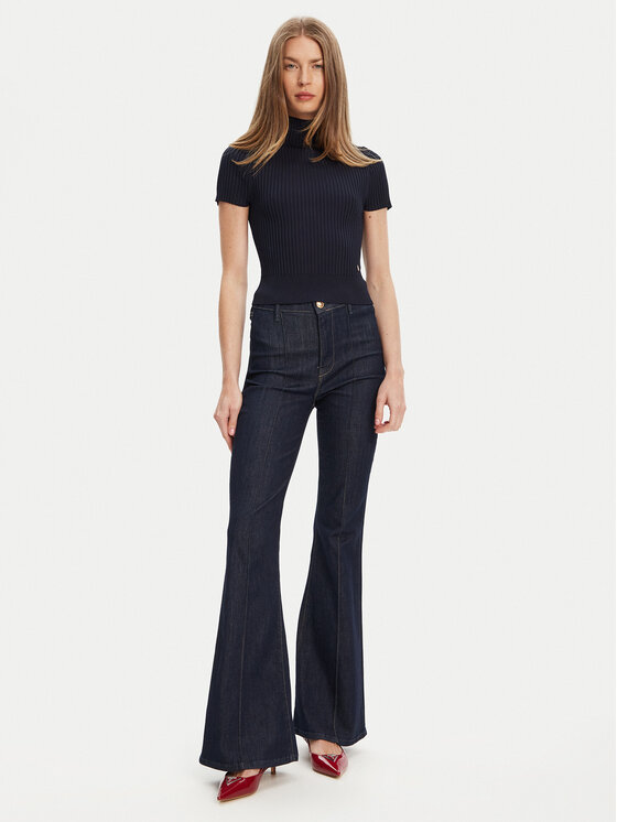 Guess Guess Sveter W5YR04 Z0040 Tmavomodrá Regular Fit