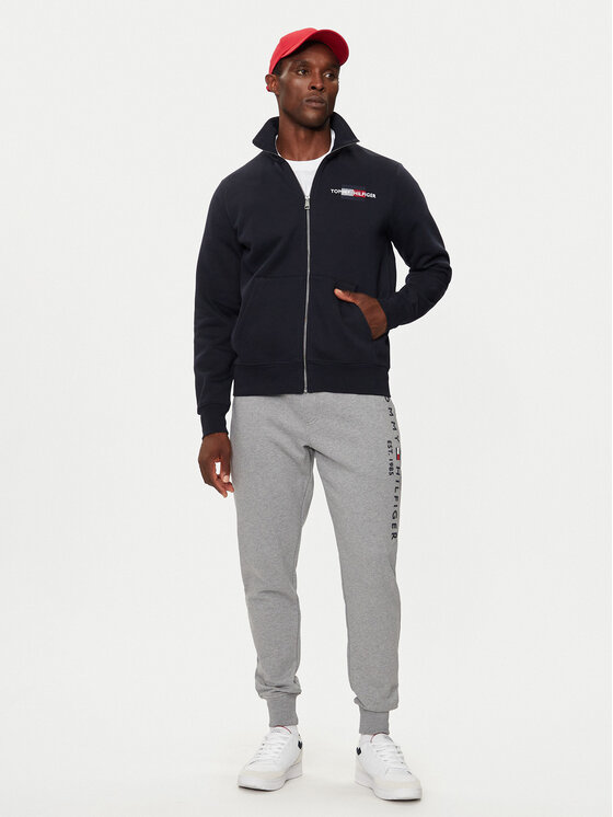Tommy Hilfiger Tommy Hilfiger Pulóver MW0MW35539 Sötétkék Regular Fit