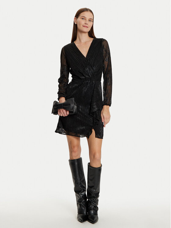 Morgan Morgan Kokteilinė suknelė 242-RNOYA.F Juoda Slim Fit