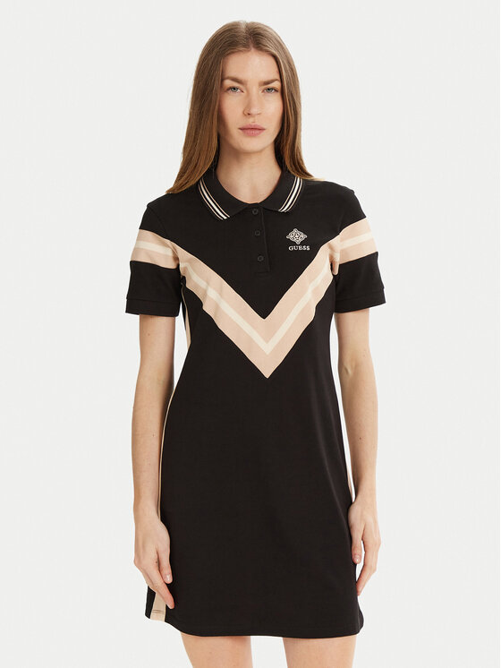 Guess Guess Rochie de zi V5RK00 KCOK1 Negru Regular Fit