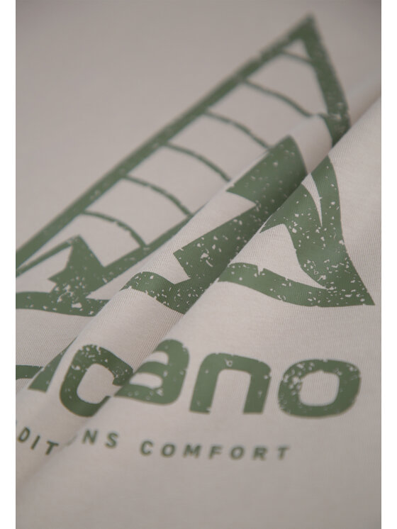 Volcano Volcano T-Shirt T-PIK Beżowy Regular Fit