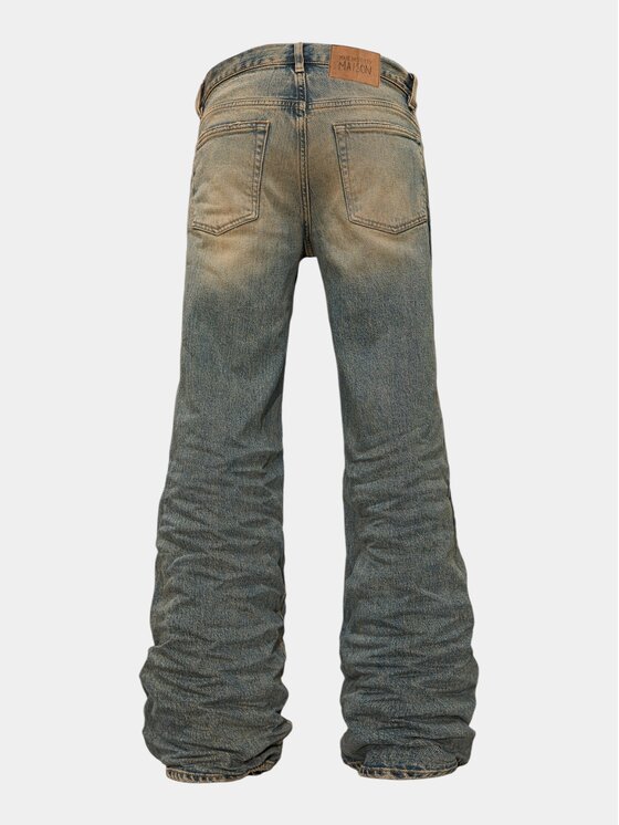 MADE BY SOCIETY MADE BY SOCIETY Spodnie materiałowe SILENT STORM - P27236 Niebieski Basic Fit