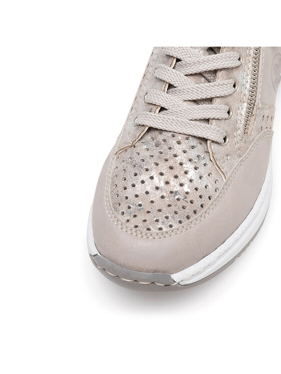 Rieker Rieker Sneakersy N4327-80 Srebrny