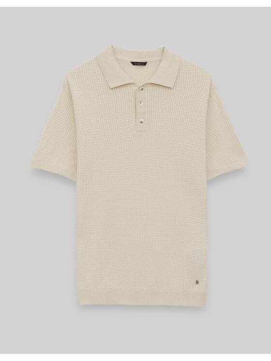 Borgio Borgio Polo sturno Beżowy Classic Fit