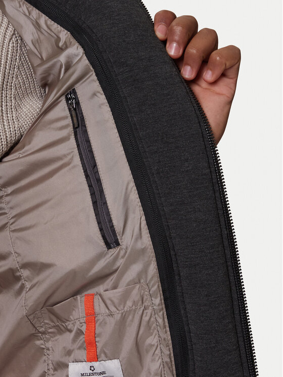 Milestone Milestone Geacă de piele Alonso 5310196 0715 Negru Regular Fit