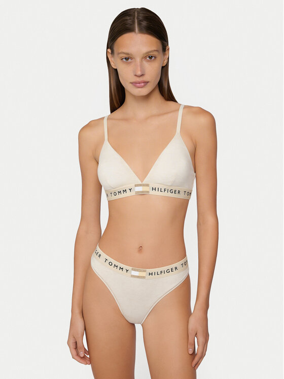 Tommy Hilfiger Tommy Hilfiger Stringi UW0UW06039 Beżowy