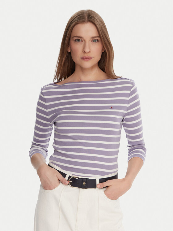 Tommy Hilfiger Tommy Hilfiger Bluză WW0WW40589 Violet Regular Fit