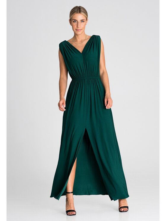 FIGL FIGLFIGL Vestito M947 Verde Regular Fit