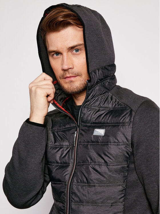 Jack & Jones Jack & Jones Μπουφάν μεταβατικό Toby Hybrid 12184739 Γκρι Regular Fit