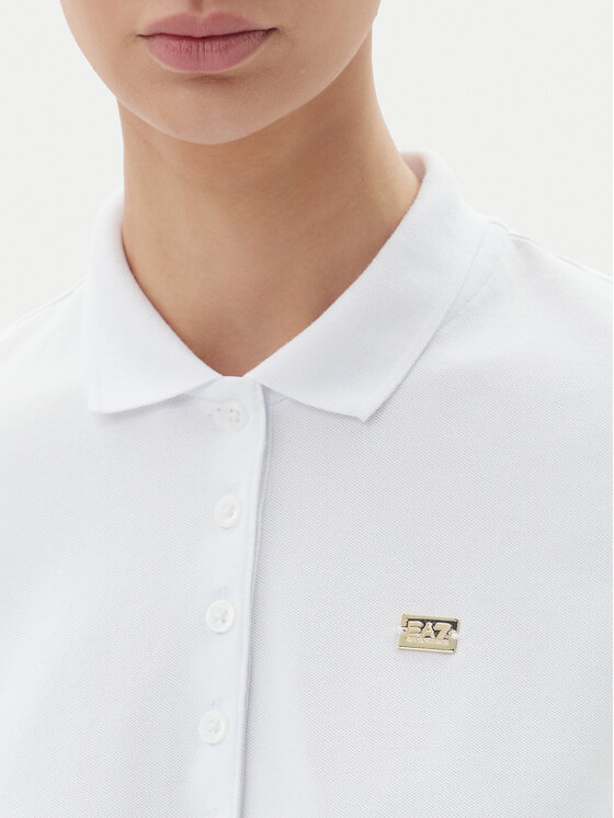 EA7 Emporio Armani EA7 Emporio Armani Polo 7W000030 AF12450 U0002 Biały Regular Fit
