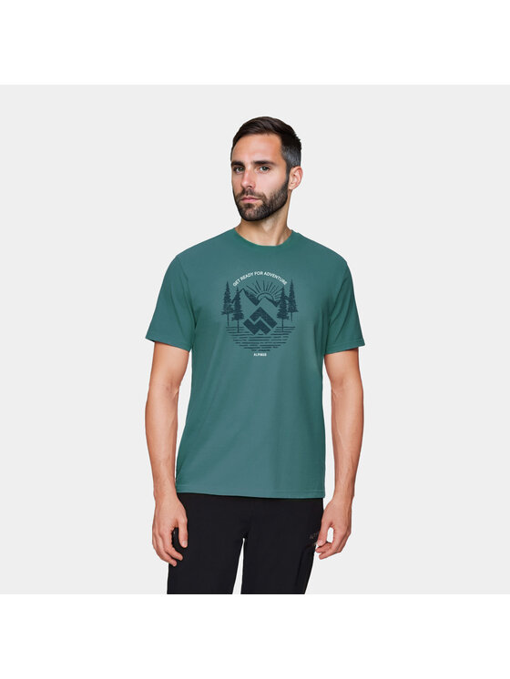 Alpinus Alpinus T-Shirt Kitreli Niebieski Regular Fit