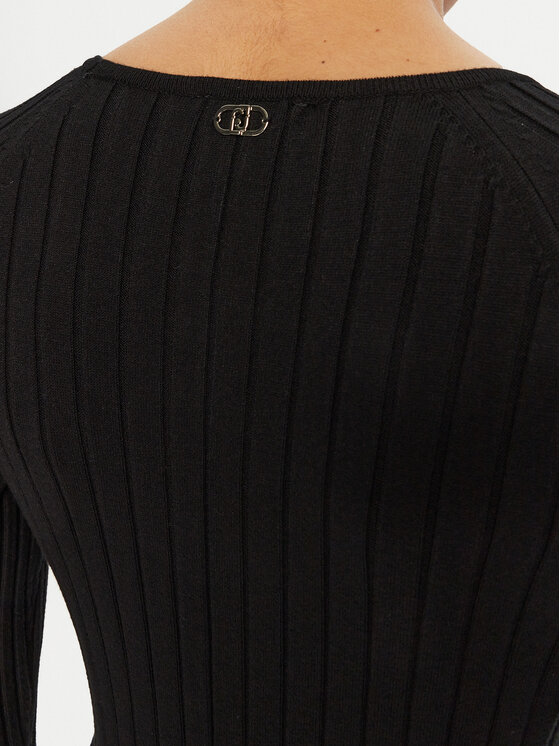 Liu Jo Liu Jo Kootud kleit WF4125 MS99E Must Regular Fit