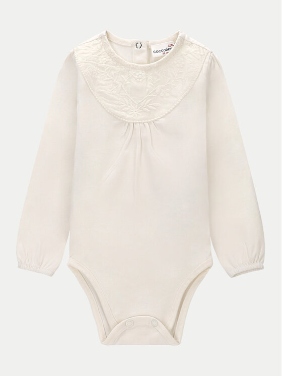 Body dziecięce Coccodrillo, Rozmiar 74, Écru, WC4112103GEN