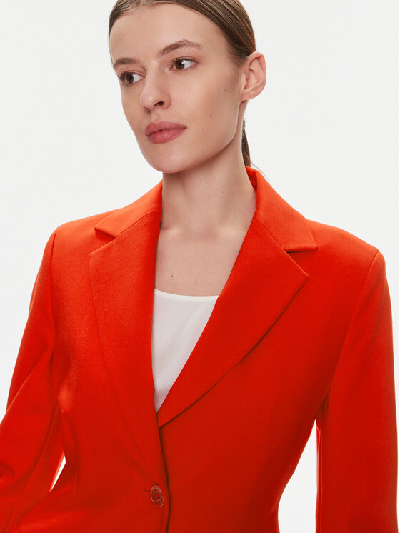Tommy Hilfiger Tommy Hilfiger Suknjič Slim Knit Sb Blazer WW0WW40341 Rdeča Slim Fit