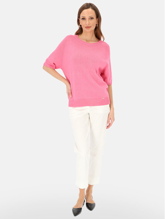 L’AF L’AF Sweter Rubi Różowy Reglan Fit