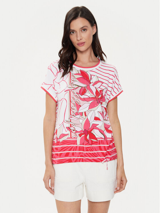 Olsen Olsen Тишърт 11104811 Розов Regular Fit