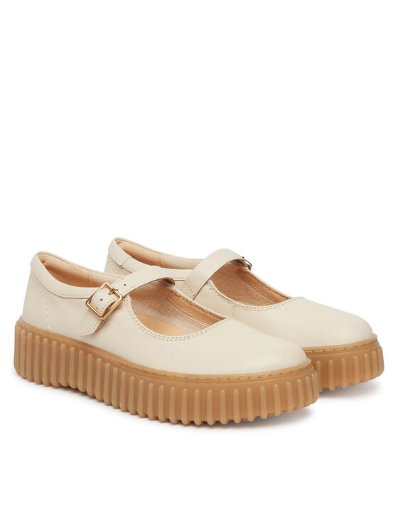 Clarks Clarks Półbuty Torhill Jane 26186305 Écru