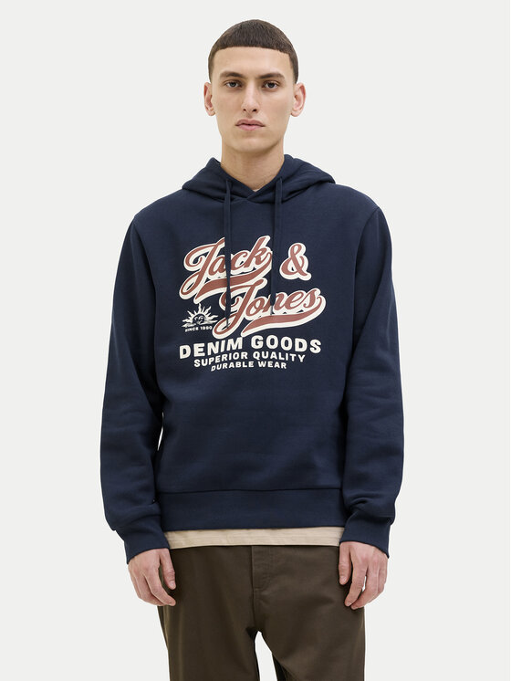 Jack & Jones Jack & Jones Pulóver Logo 12279649 Sötétkék Regular Fit